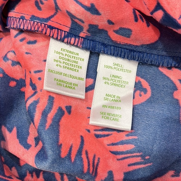Lilly Pulitzer Vibrant Blue and Pink Tropical Dress - Picture 9 of 9